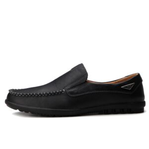 Genuine Leather Italian Men's Loafers Moccasins Boat Shoes 1